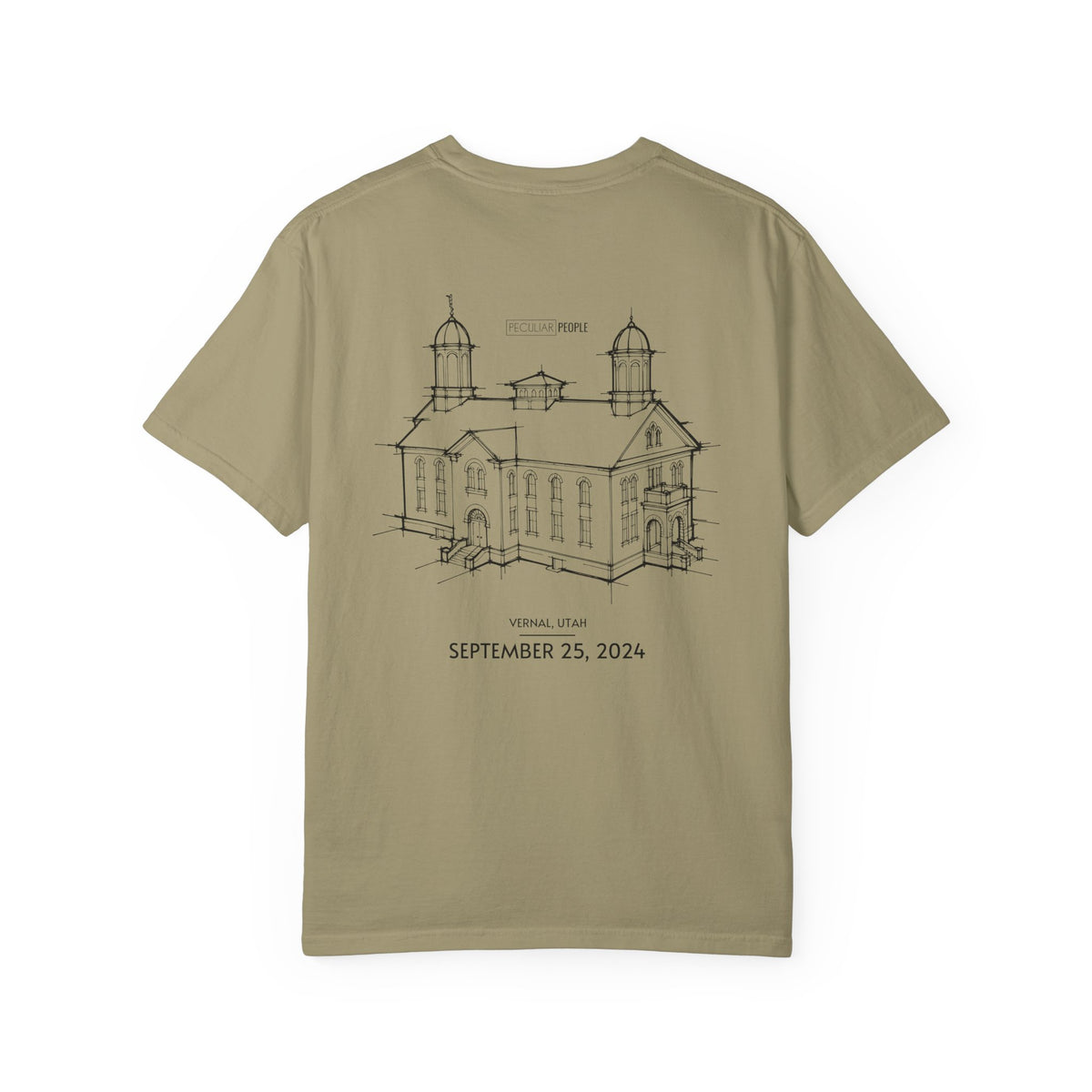 Essential Temple Tee – with personalizable date (Vernal)