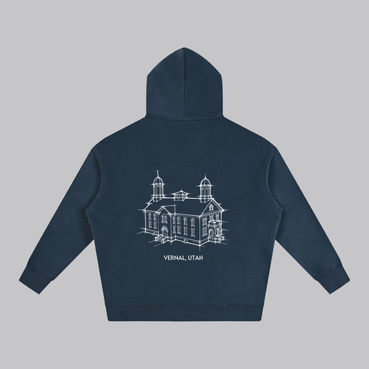 Ultra-soft Oversized Temple Hoodie (Vernal)