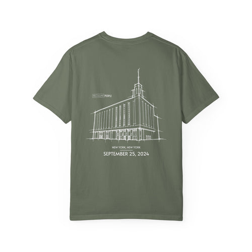 Essential Temple Tee – with personalizable date (Manhattan)