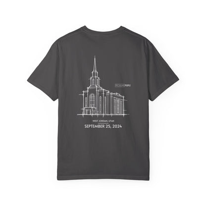 Essential Temple Tee – with personalizable date (West Jordan)