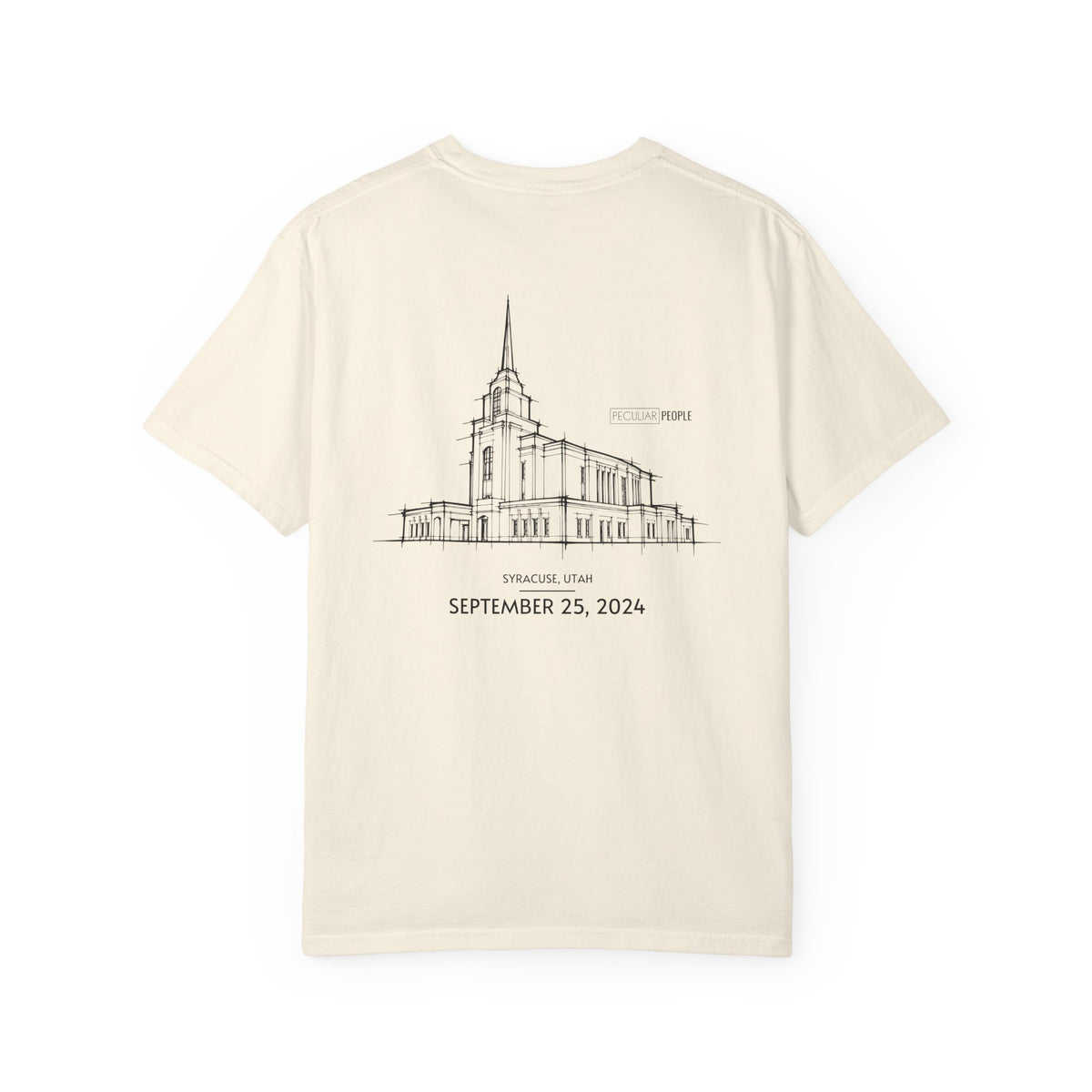 Essential Temple Tee – with personalizable date (Syracuse)