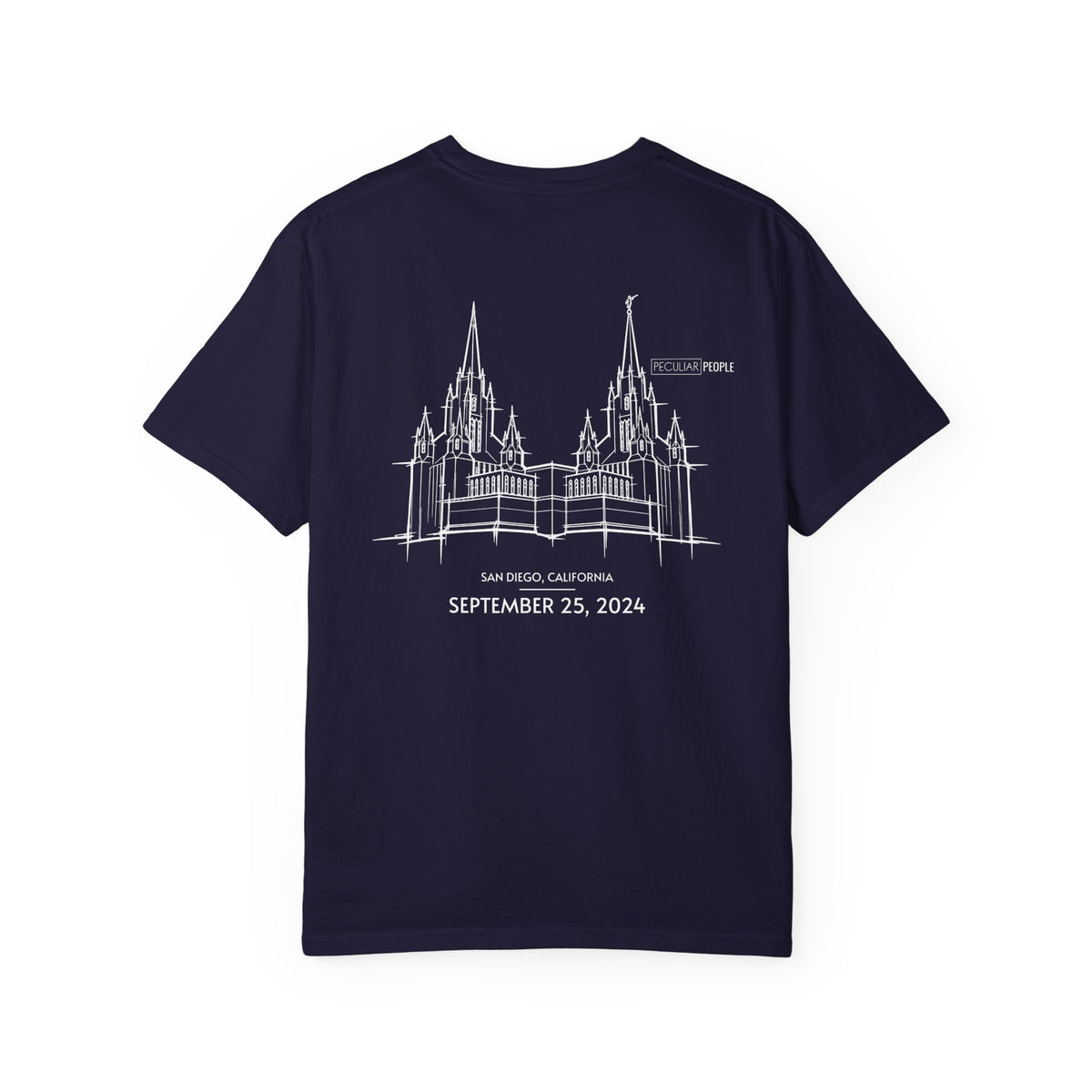 Essential Temple Tee – with personalizable date (San Diego)