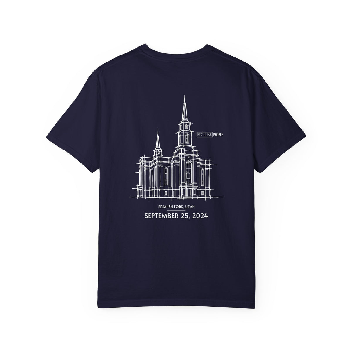 Essential Temple Tee – with personalizable date (Spanish Fork)