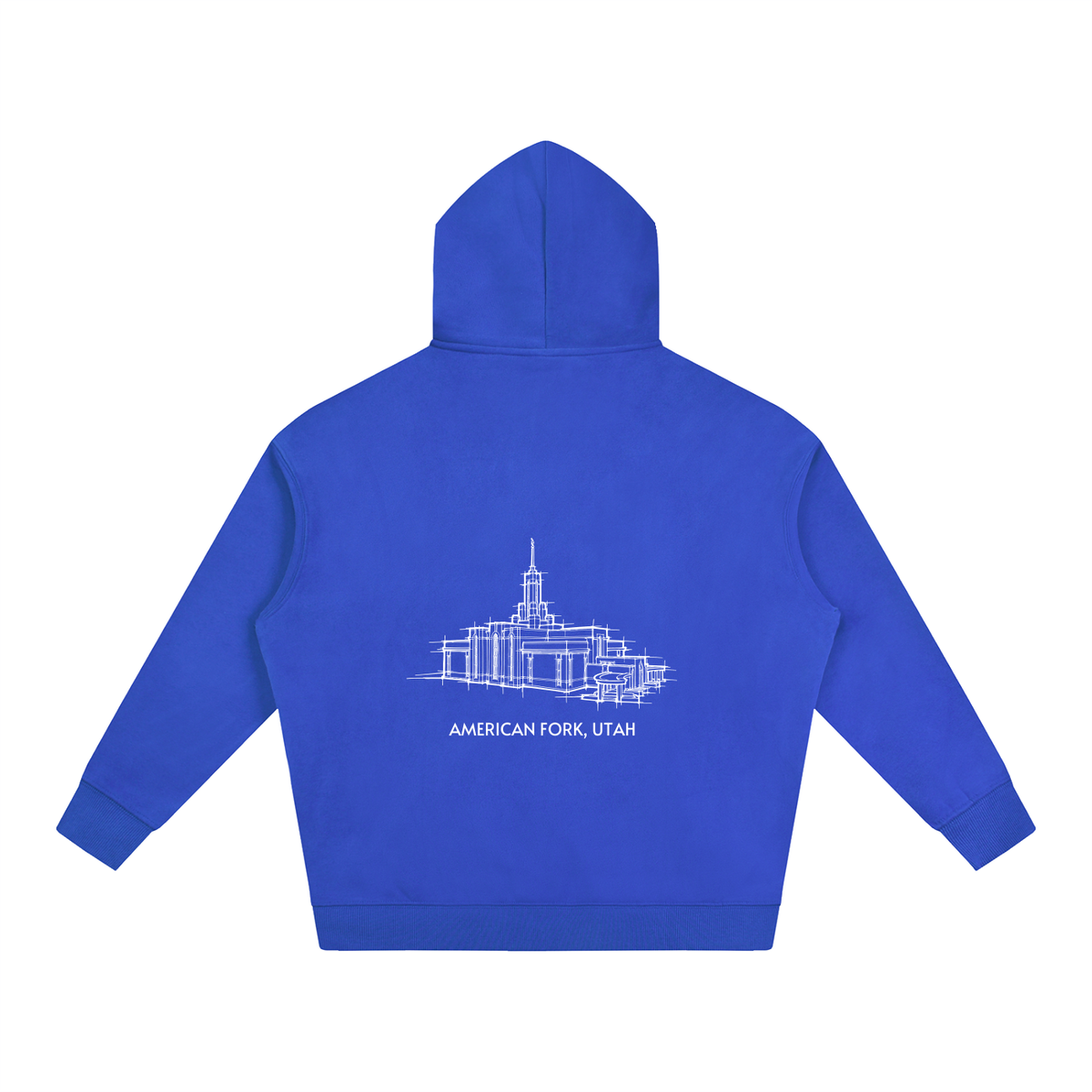 Ultra-soft Oversized Temple Hoodie (Mount Timpanogos)