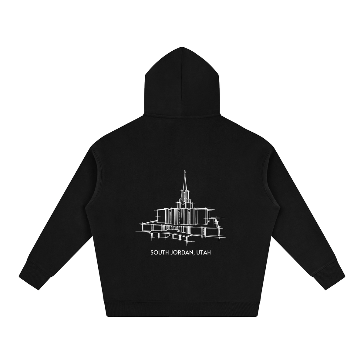 Ultra-soft Oversized Temple Hoodie (Jordan River)