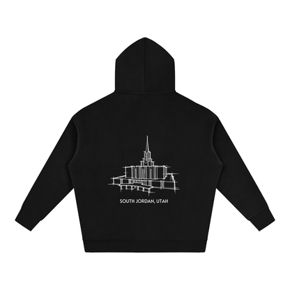 Ultra-soft Oversized Temple Hoodie (Jordan River)
