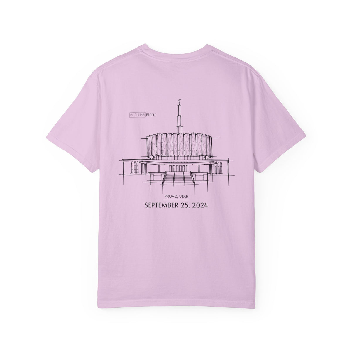 Essential Temple Tee – with personalizable date (Provo)