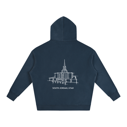 Ultra-soft Oversized Temple Hoodie (Jordan River)