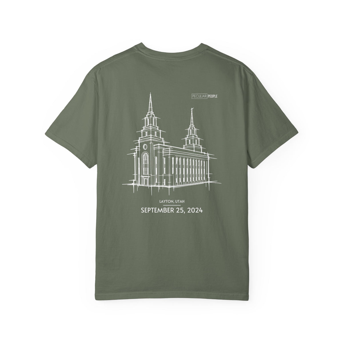 Essential Temple Tee – with personalizable date (Layton)