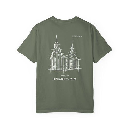 Essential Temple Tee – with personalizable date (Layton)