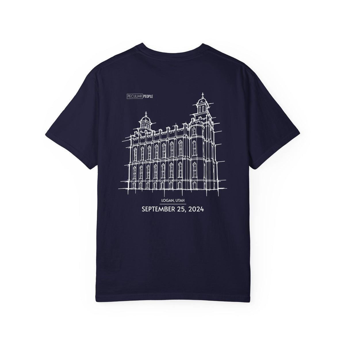 Essential Temple Tee – with personalizable date (Logan)