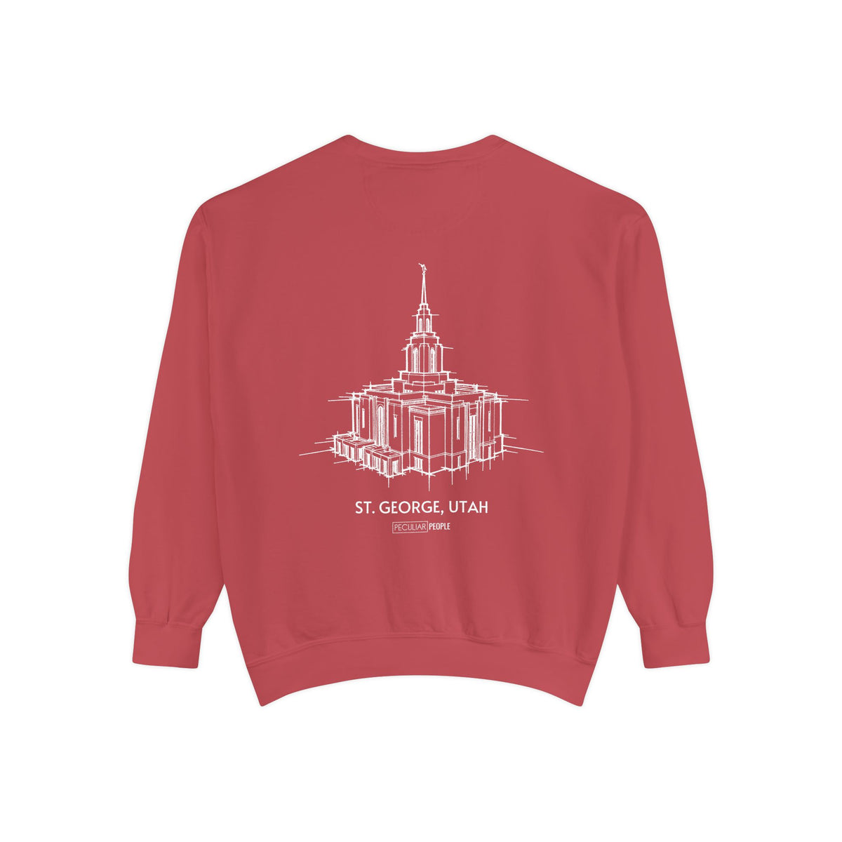 Classic Temple Crew Sweatshirt (Red Cliffs)