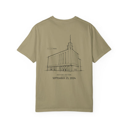 Essential Temple Tee – with personalizable date (Manhattan)