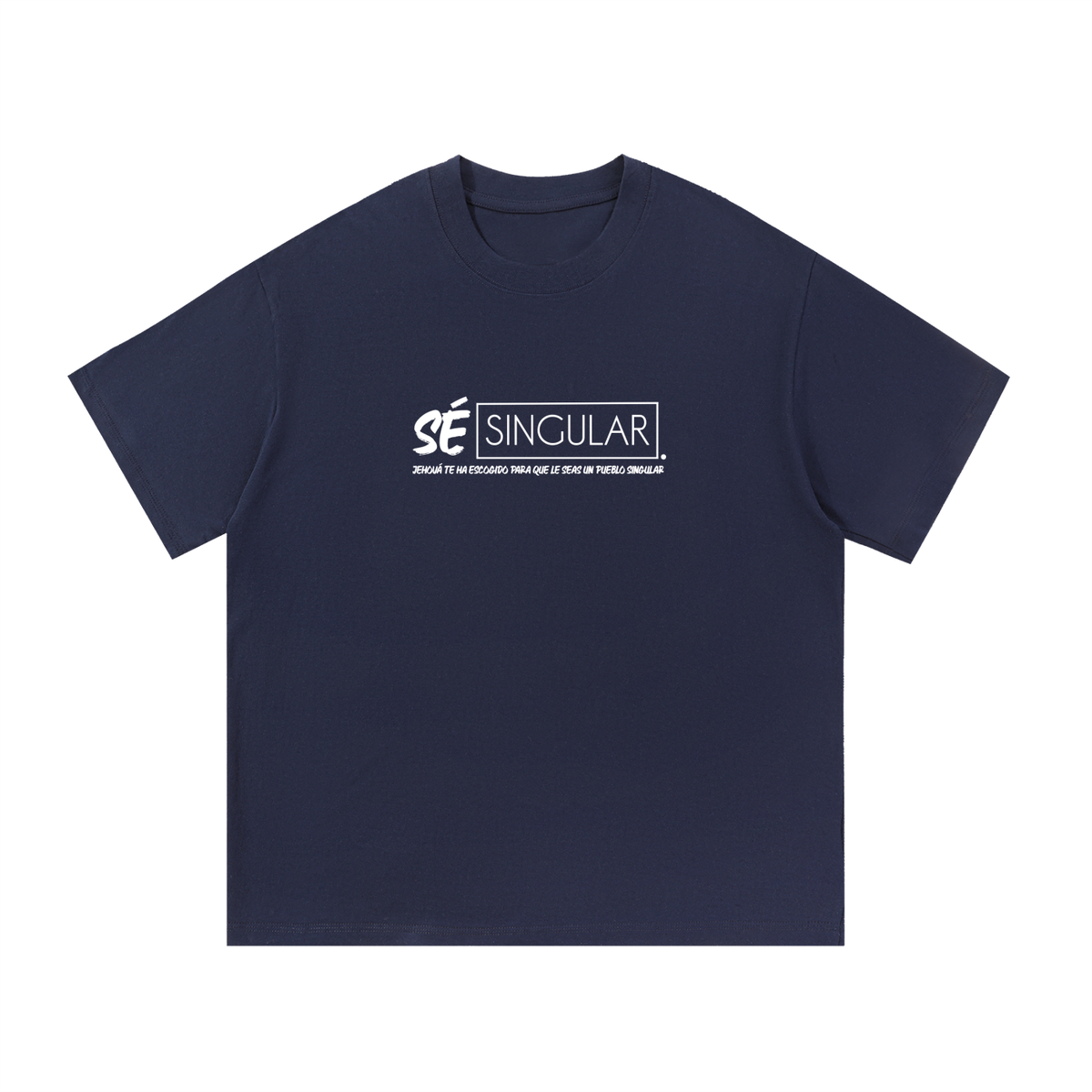 Sé Singular tee front print - Navy Blue