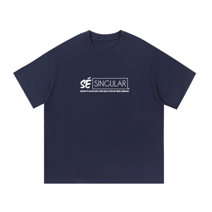Sé Singular tee front print - Navy Blue