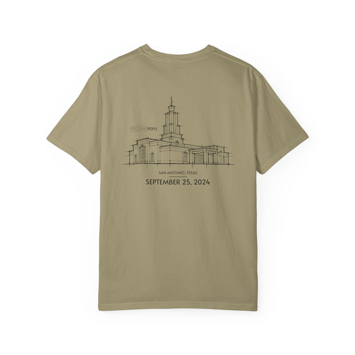 Essential Temple Tee – with personalizable date (San Antonio)