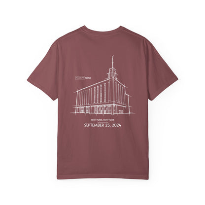 Essential Temple Tee – with personalizable date (Manhattan)