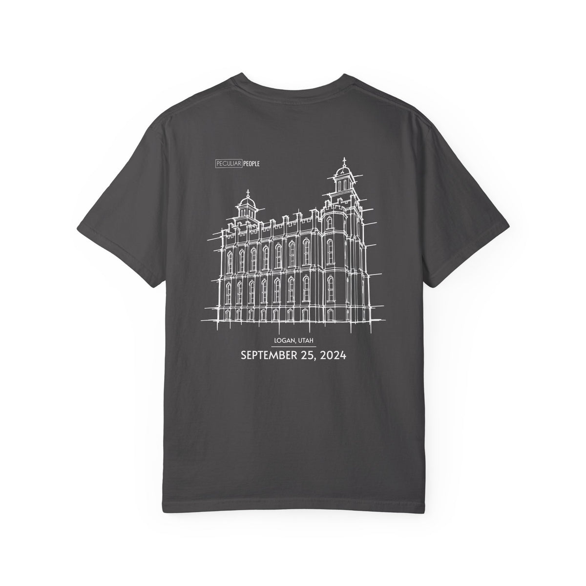 Essential Temple Tee – with personalizable date (Logan)