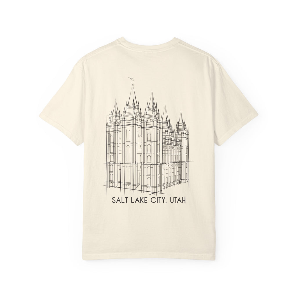 Essential Tee — Salt Lake City Temple Sketch Tee