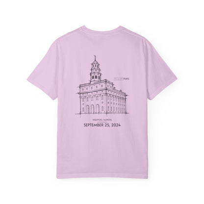 Essential Temple Tee – with personalizable date (Nauvoo)