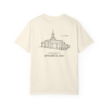 Essential Temple Tee – with personalizable date (Mount Timpanogos)