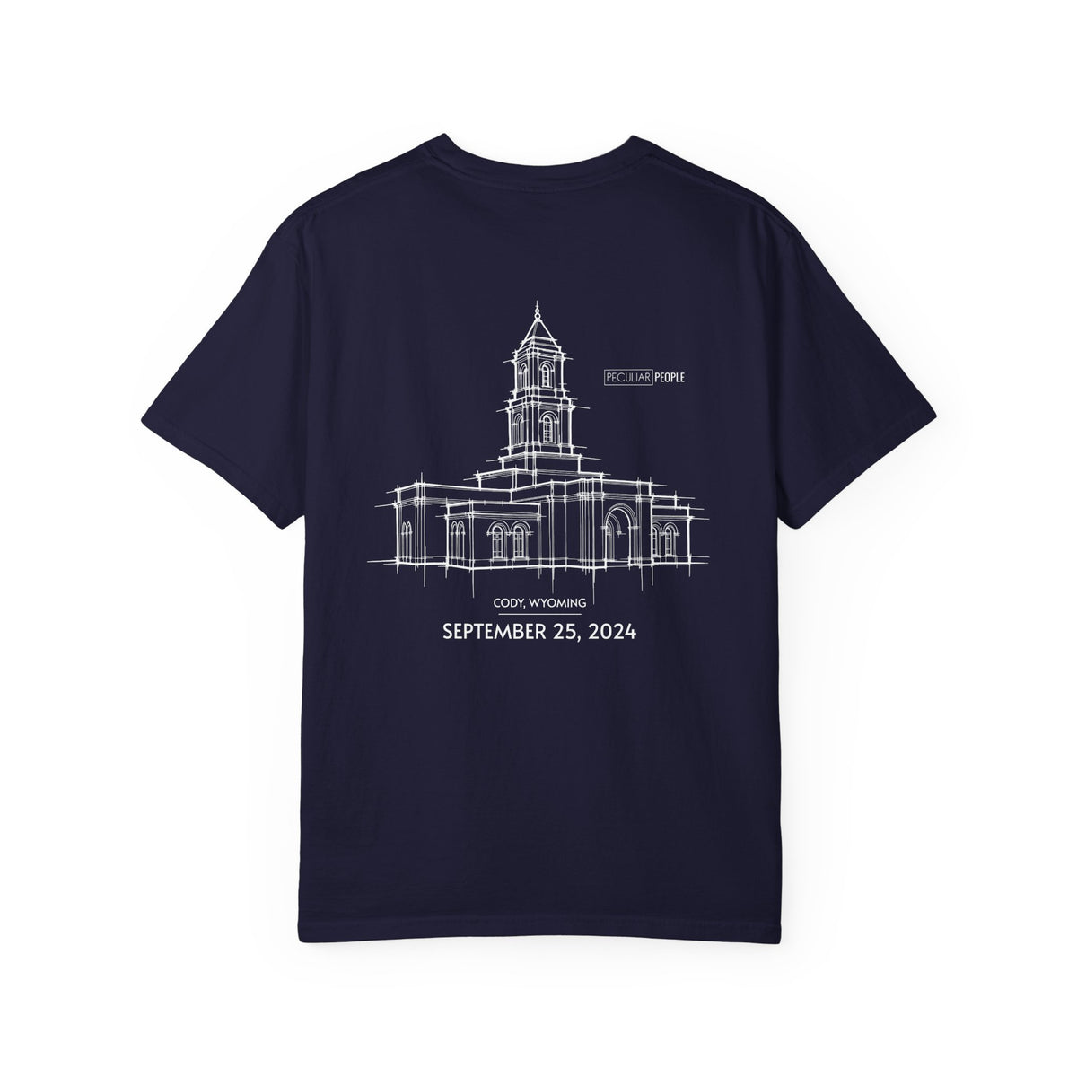 Essential Temple Tee – with personalizable date (Cody)