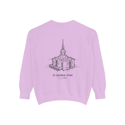 Classic Temple Crew Sweatshirt (Red Cliffs)