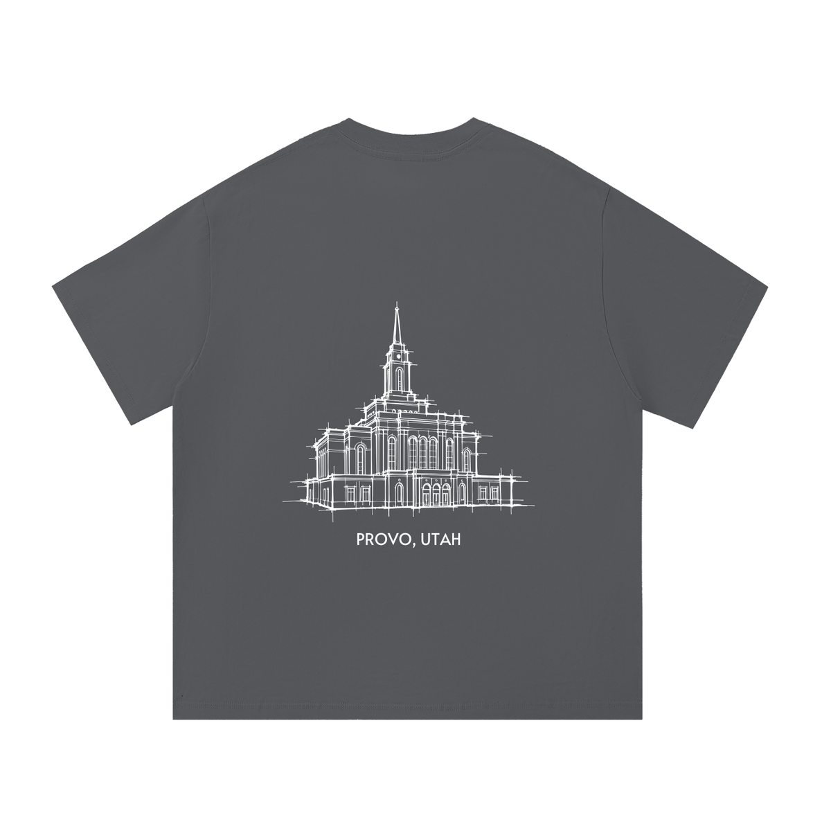 Essential Heavyweight Temple Tee (Provo Rock Canyon)