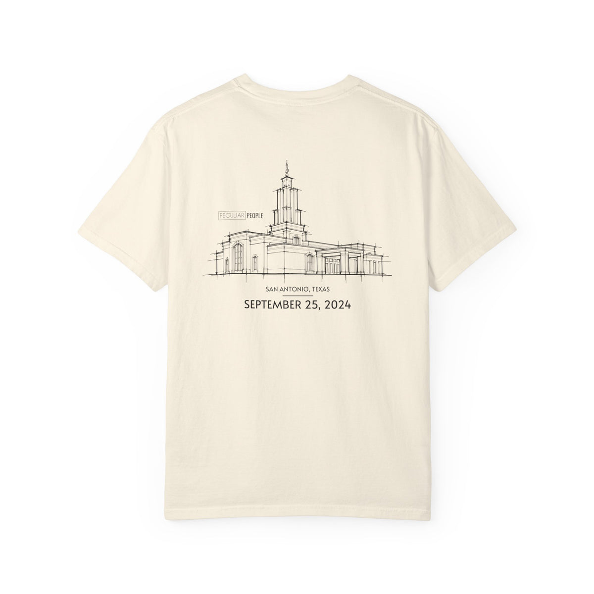 Essential Temple Tee – with personalizable date (San Antonio)
