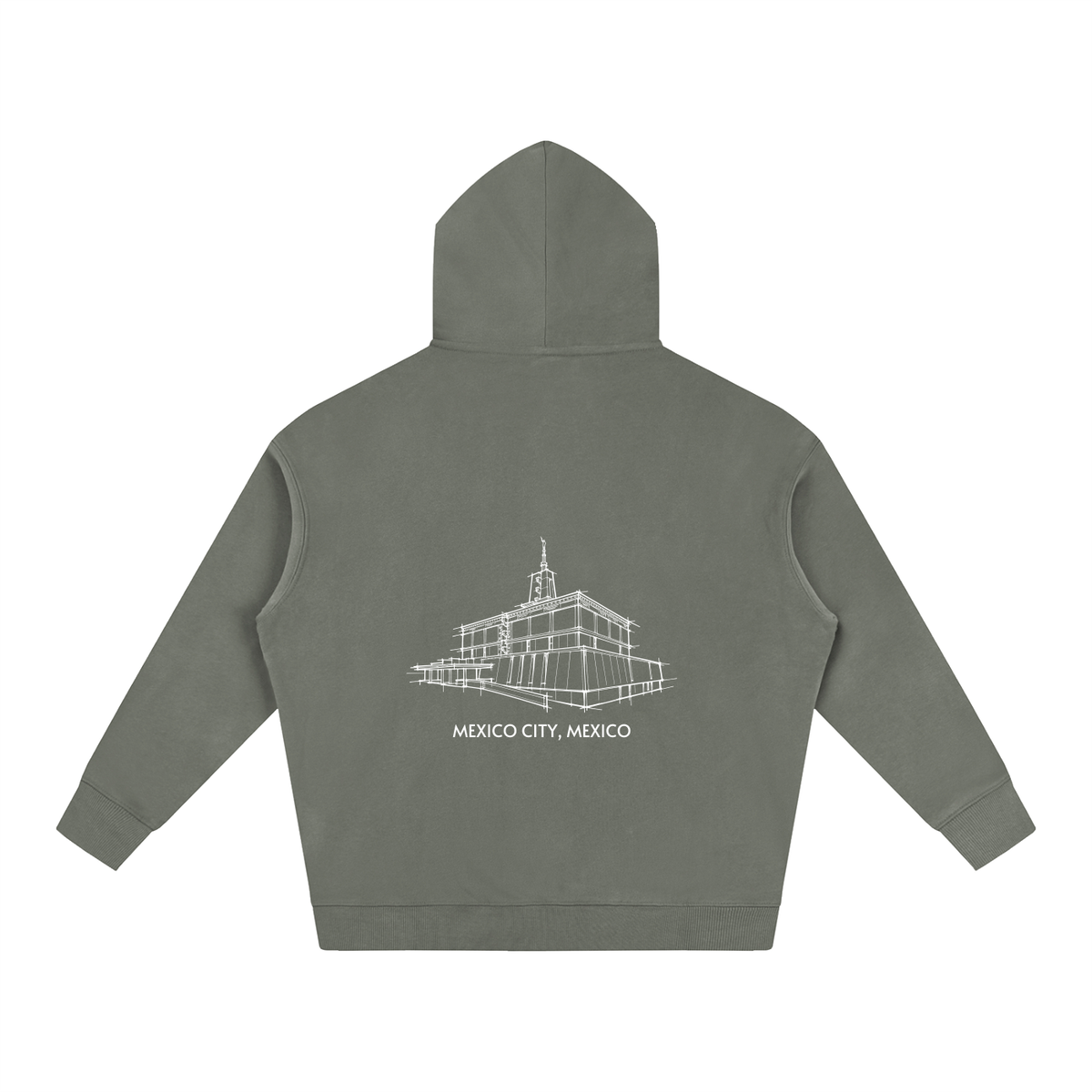 Ultra-soft Oversized Temple Hoodie (Mexico City)