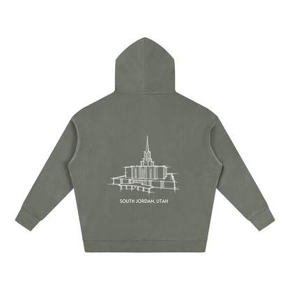 Ultra-soft Oversized Temple Hoodie (Jordan River)
