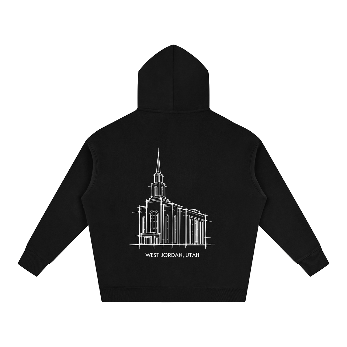 Ultra-soft Oversized Temple Hoodie (West Jordan)