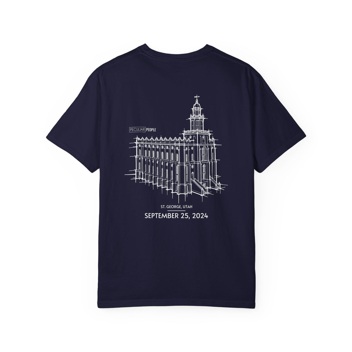 Essential Temple Tee – with personalizable date (St. George)