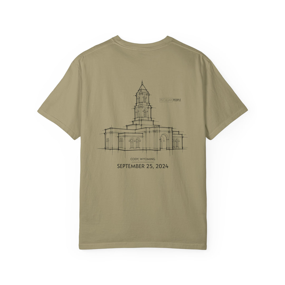 Essential Temple Tee – with personalizable date (Cody)