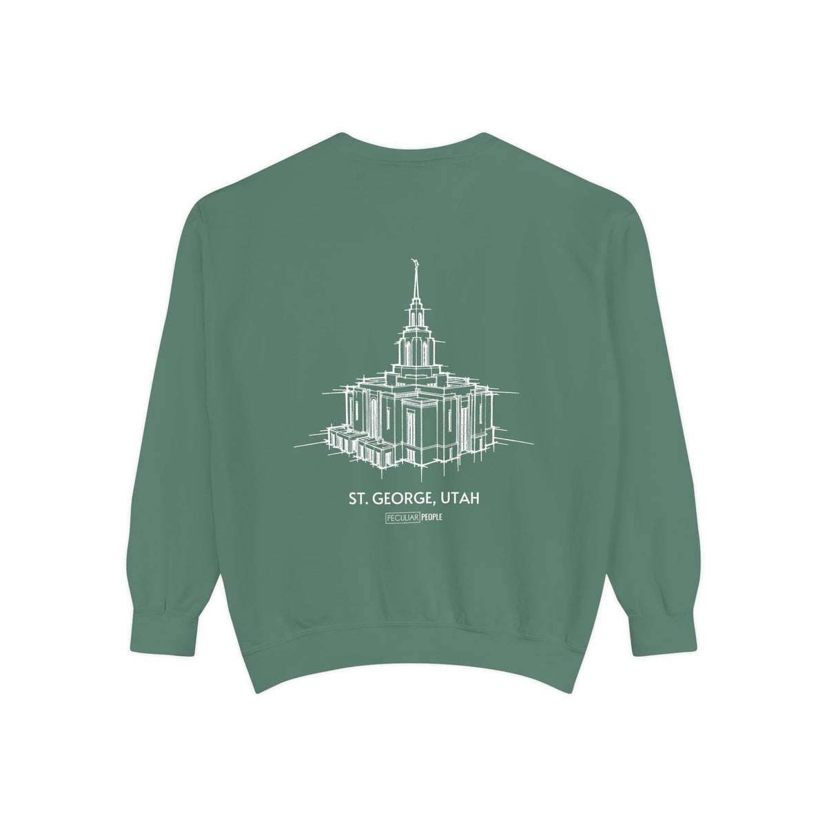 Classic Temple Crew Sweatshirt (Red Cliffs)