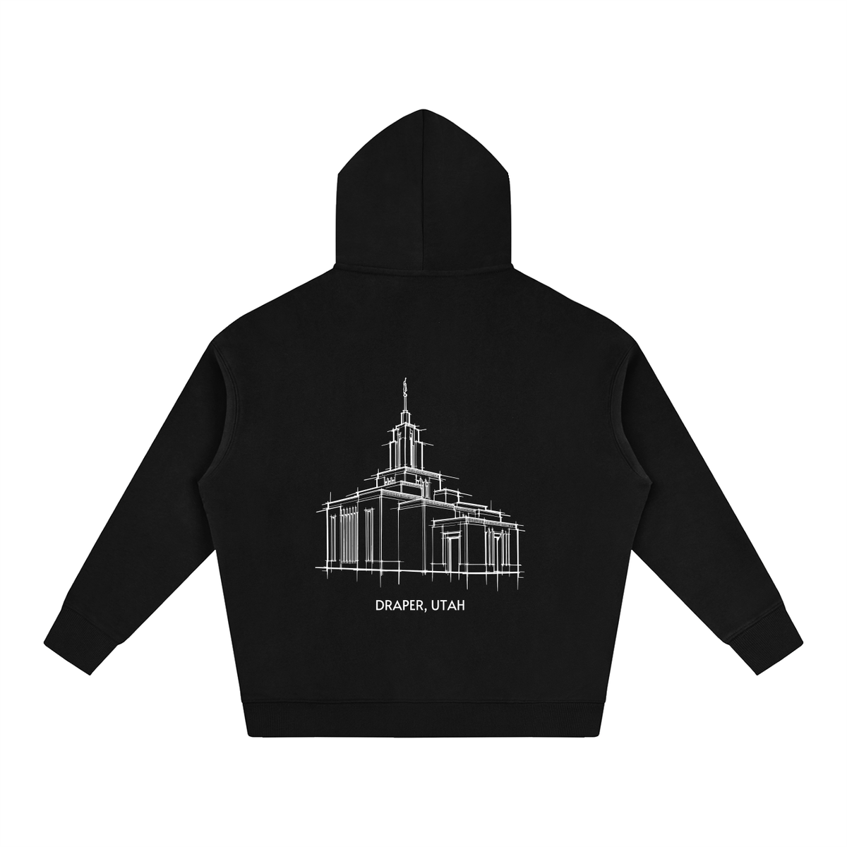Ultra-soft Oversized Temple Hoodie (Draper)