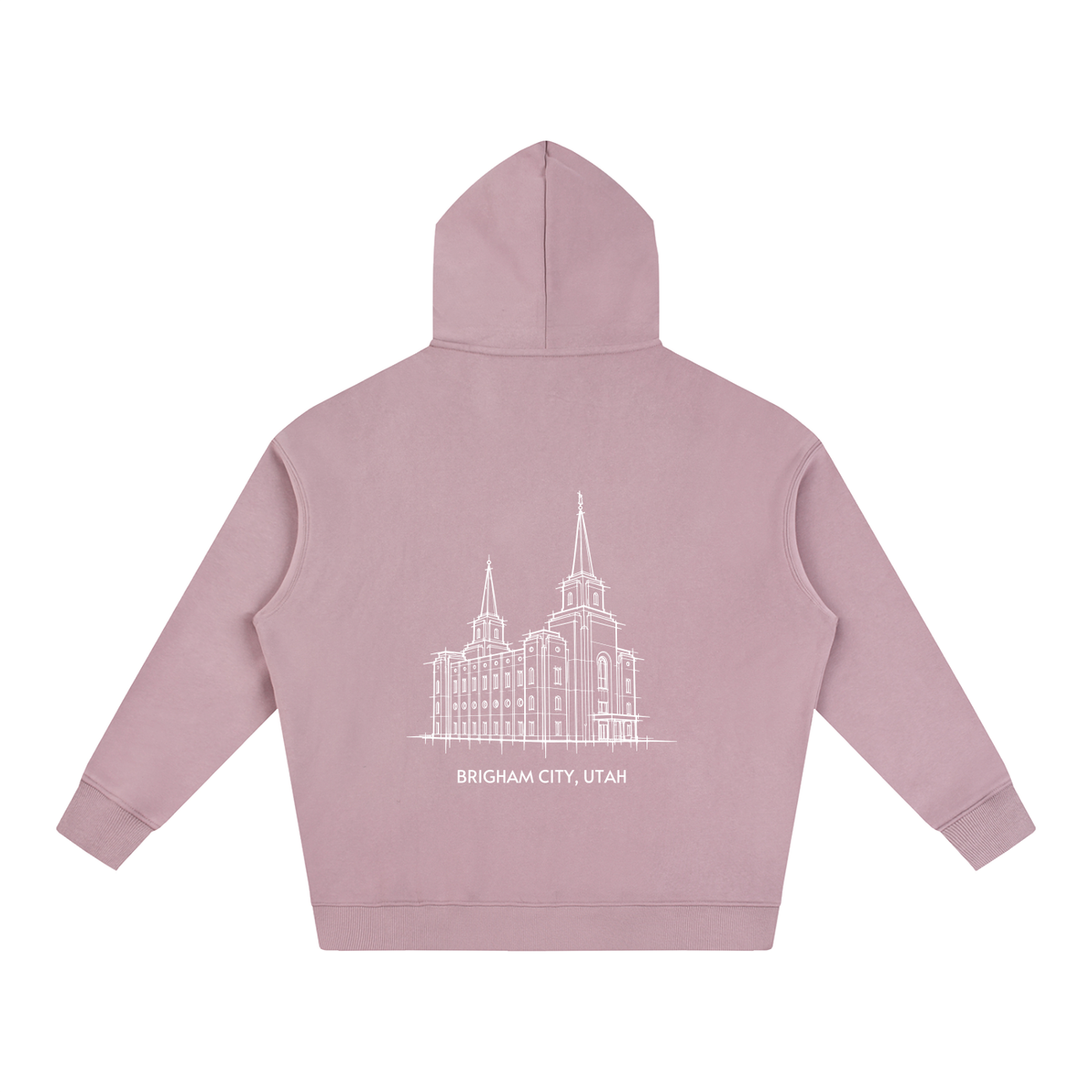 Ultra-soft Oversized Temple Hoodie (Brigham City)