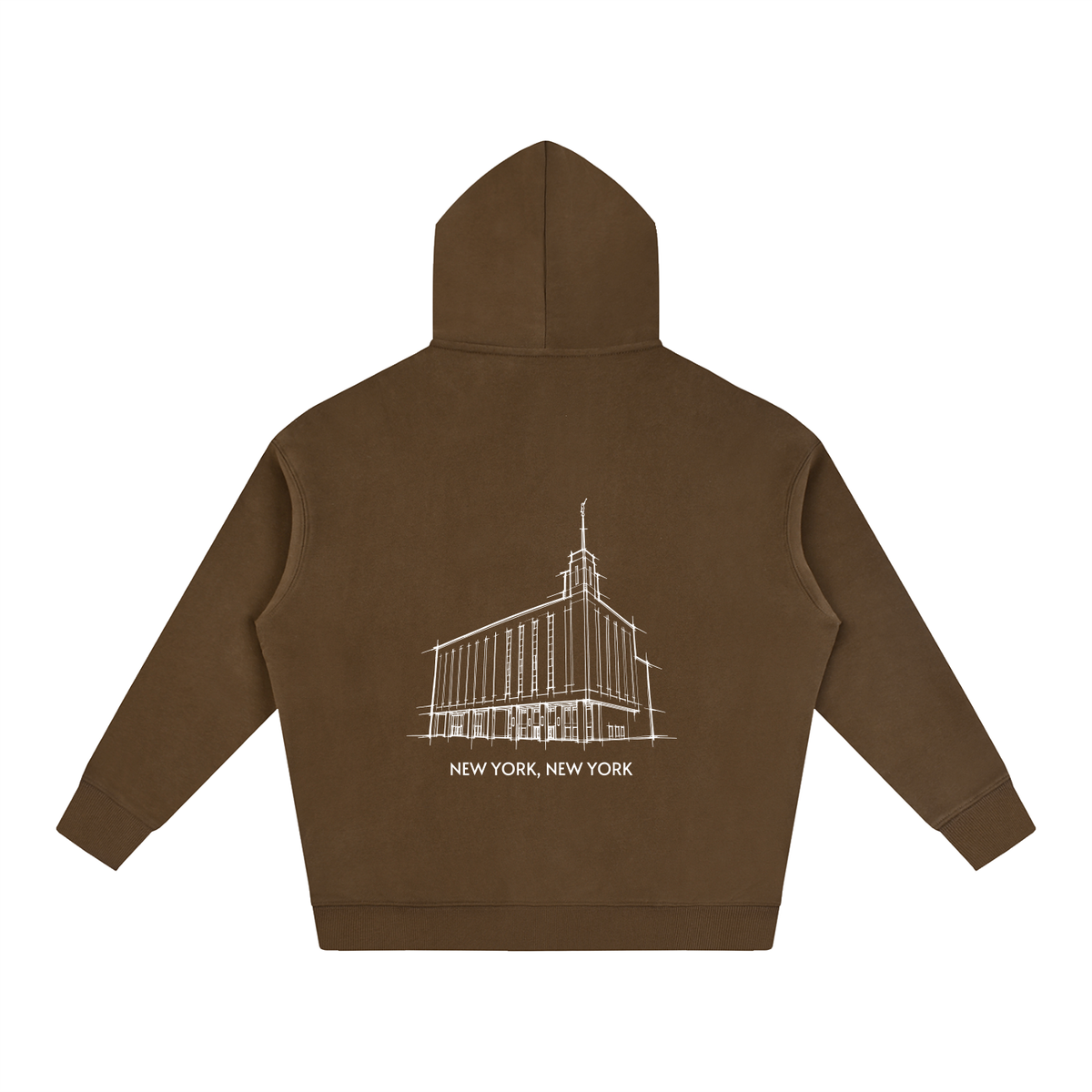 Ultra-soft Oversized Temple Hoodie (Manhattan)