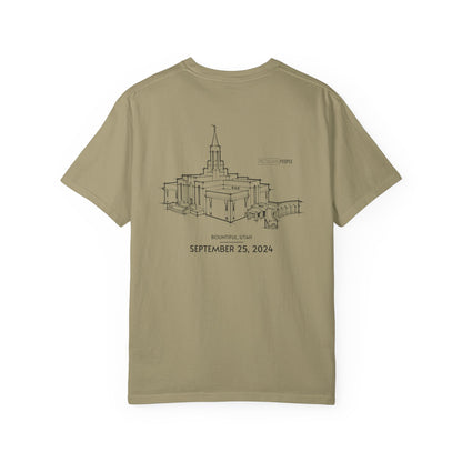 Essential Temple Tee – with personalizable date (Bountiful)