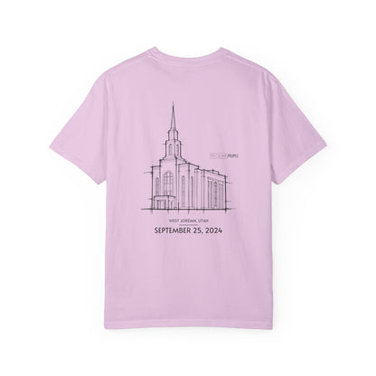 Essential Temple Tee – with personalizable date (West Jordan)