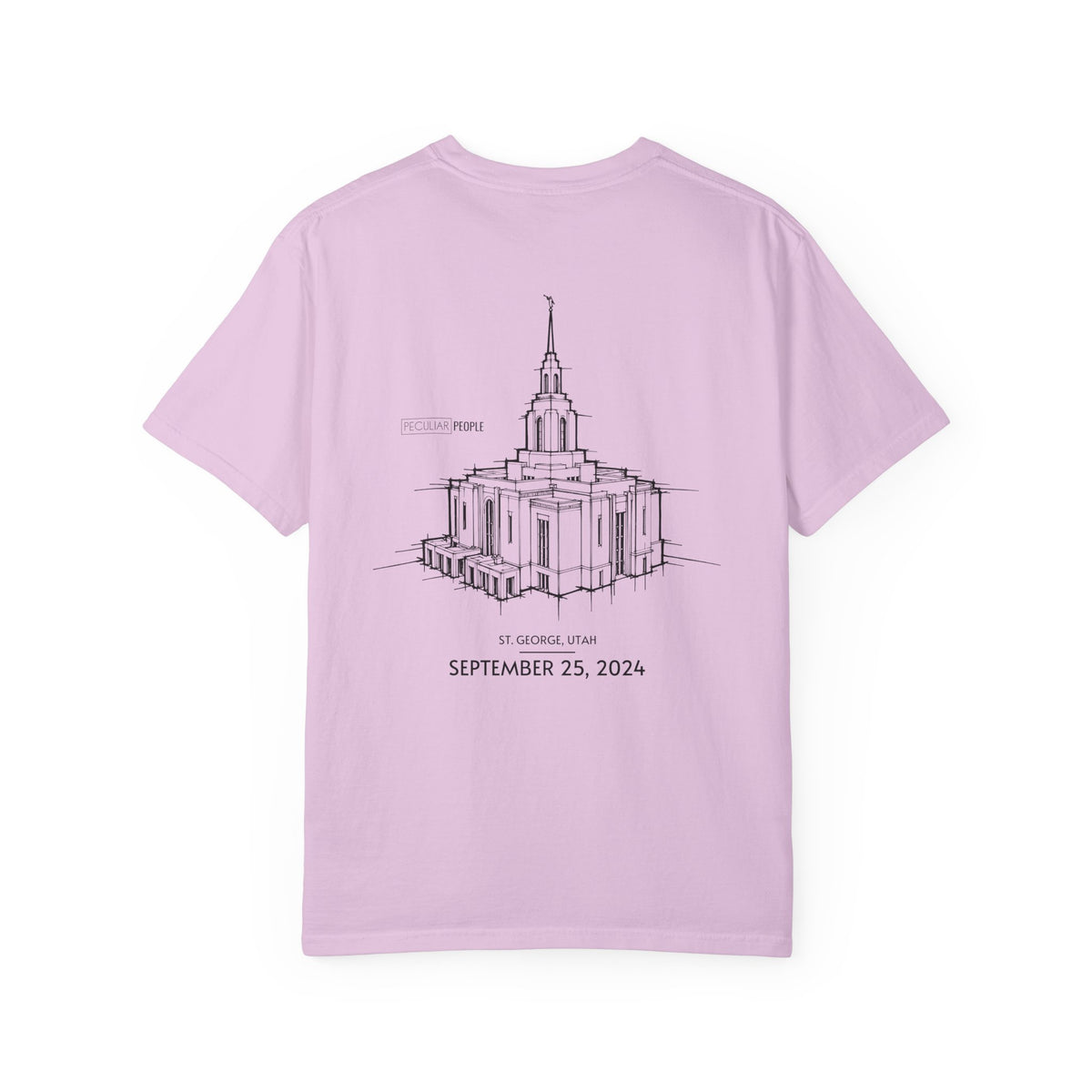 Essential Temple Tee – with personalizable date (Red Cliffs)