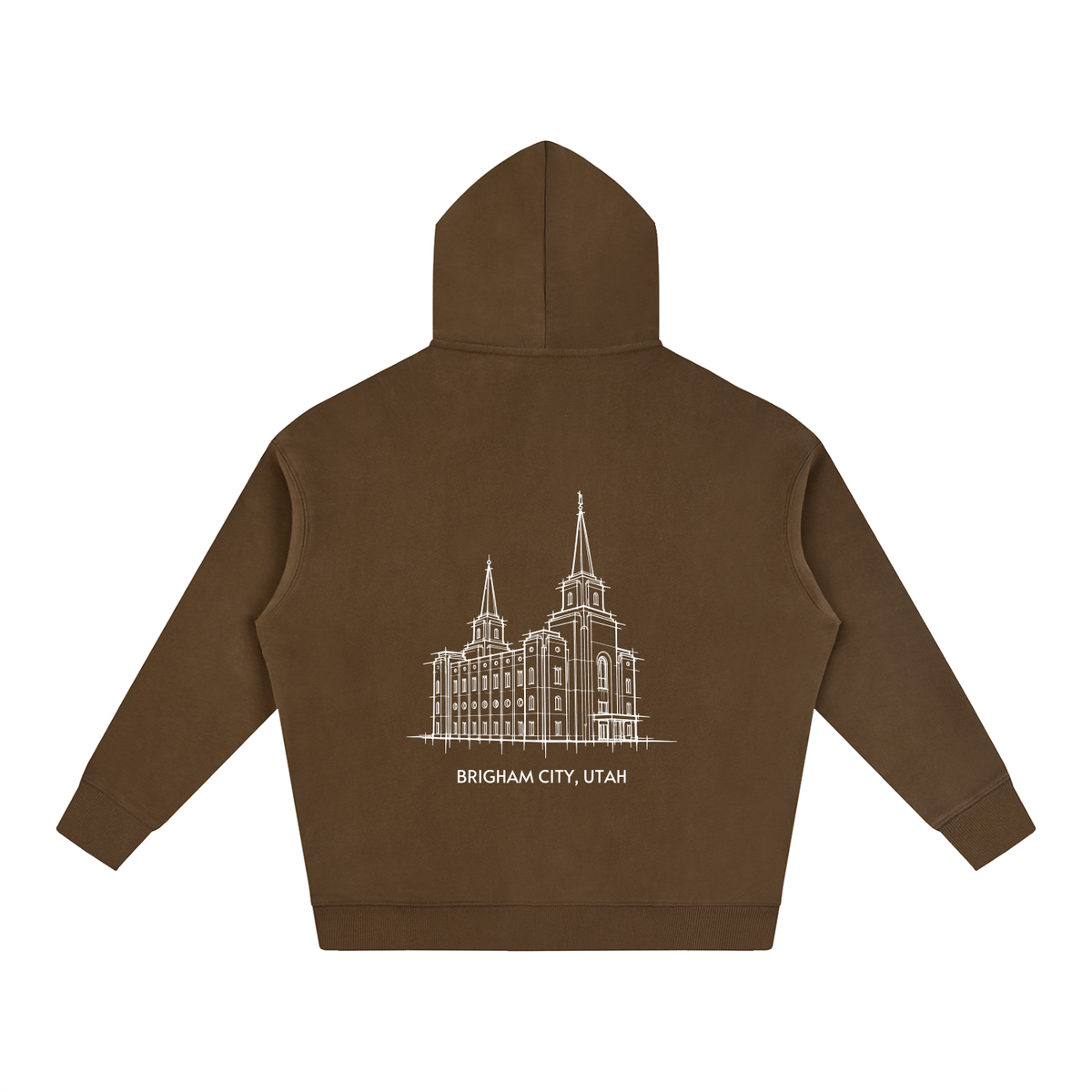 Ultra-soft Oversized Temple Hoodie (Brigham City)