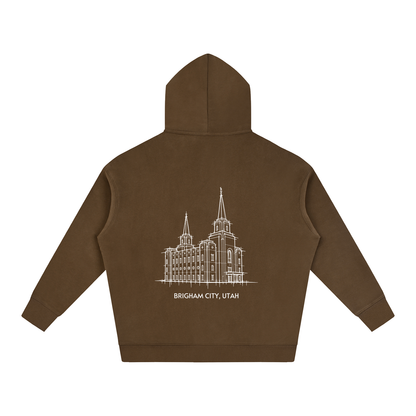 Ultra-soft Oversized Temple Hoodie (Brigham City)