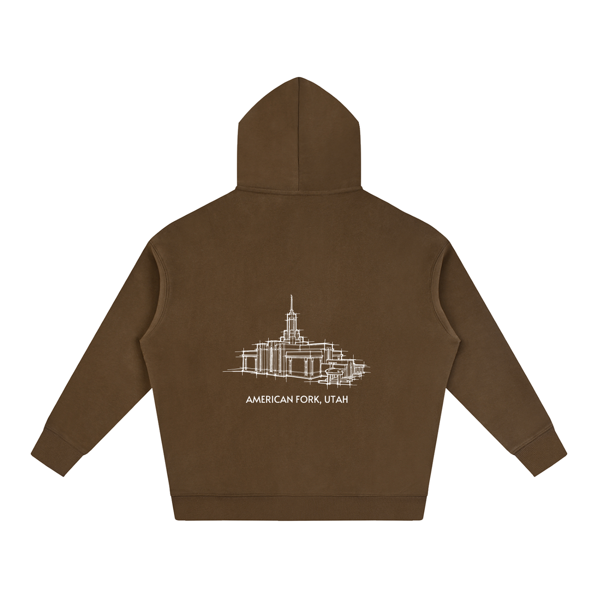 Ultra-soft Oversized Temple Hoodie (Mount Timpanogos)