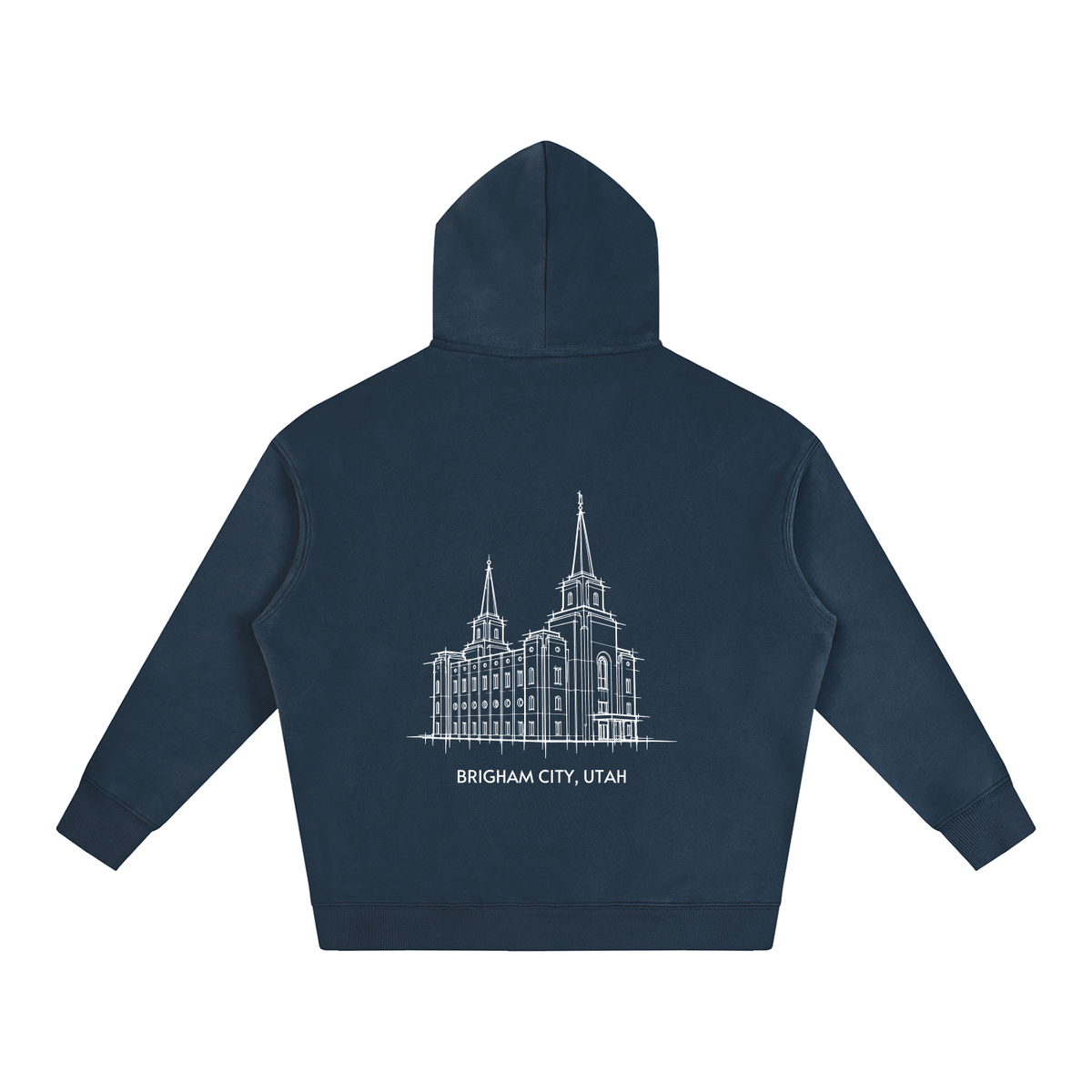 Ultra-soft Oversized Temple Hoodie (Brigham City)
