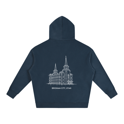 Ultra-soft Oversized Temple Hoodie (Brigham City)