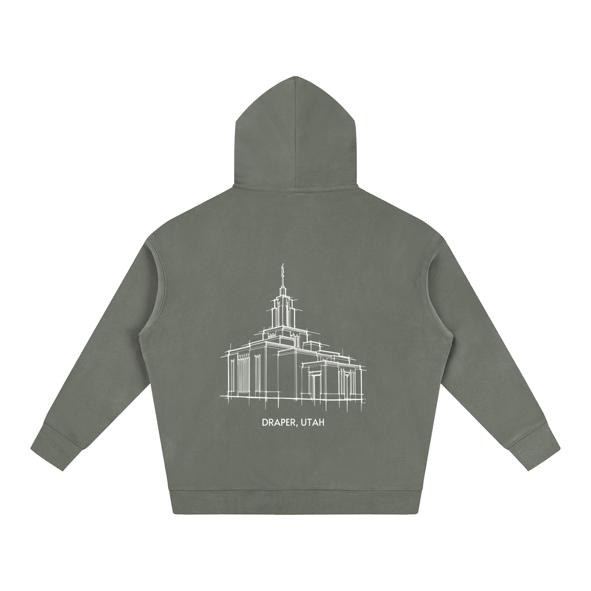 Ultra-soft Oversized Temple Hoodie (Draper)