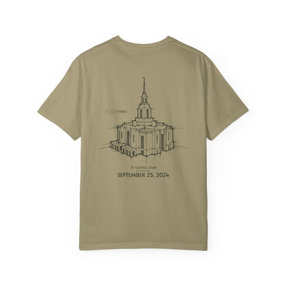 Essential Temple Tee – with personalizable date (Red Cliffs)