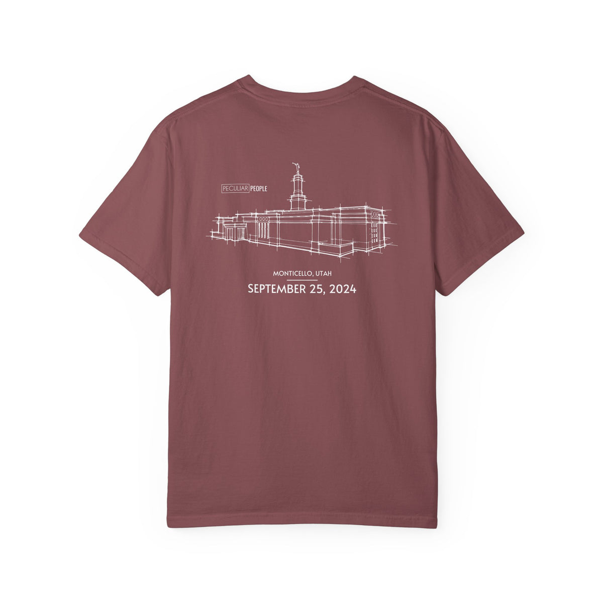 Essential Temple Tee – with personalizable date (Monticello)
