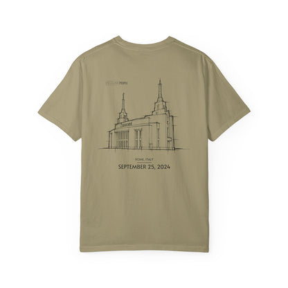 Essential Temple Tee – with personalizable date (Rome)